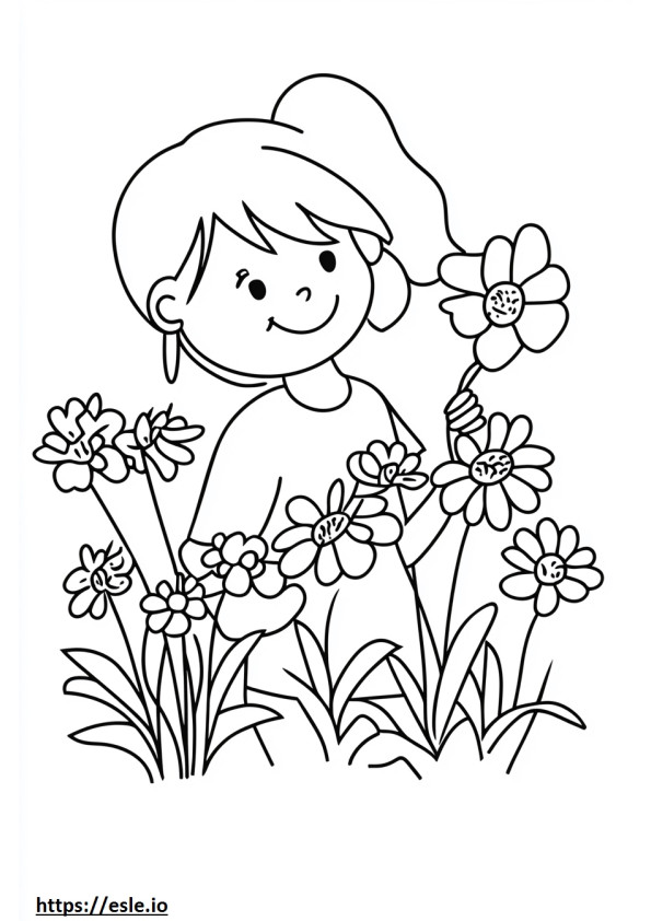 Willkommen im Frühling für ausmalbild zum ausdrucken