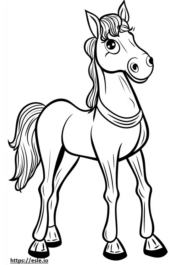 Circus horse coloring page
