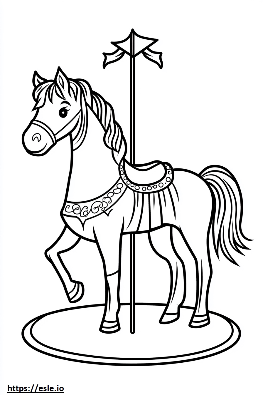 Circus horse for coloring