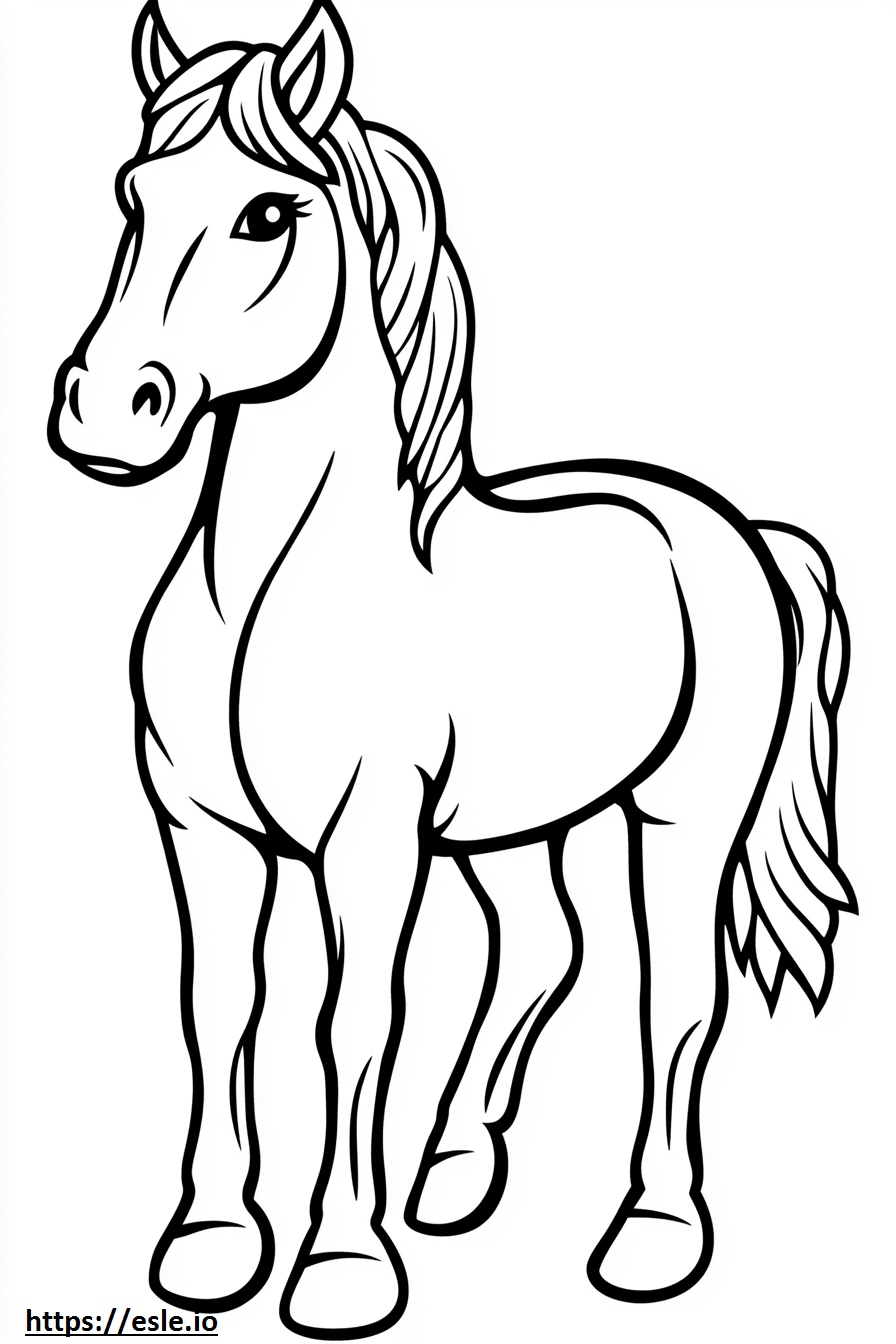 Cheval de cirque dessin coloriage