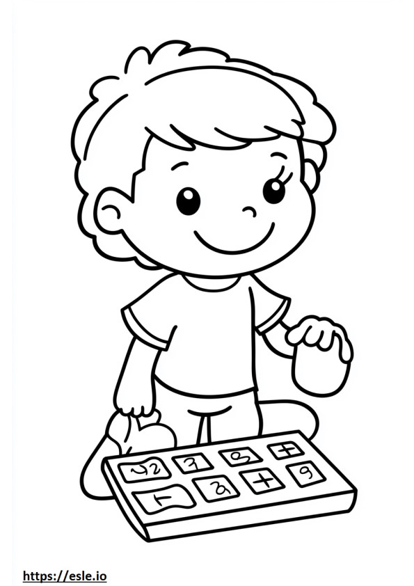 Color by number pages for preschoolers for coloring
