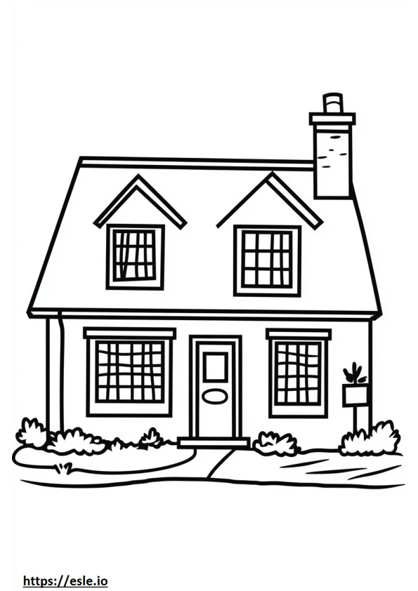 Gabby house coloring sheet