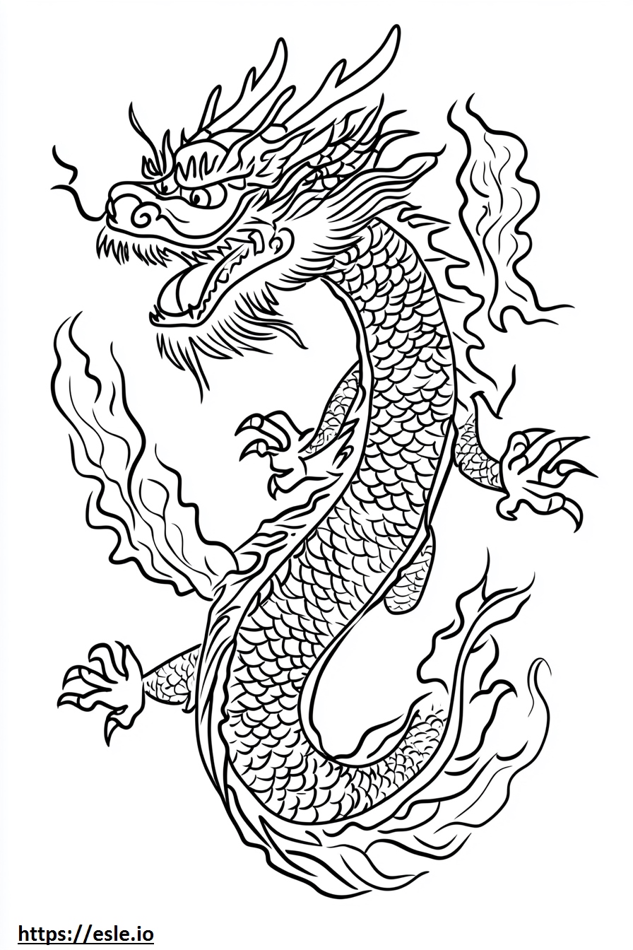 China dragon free printable