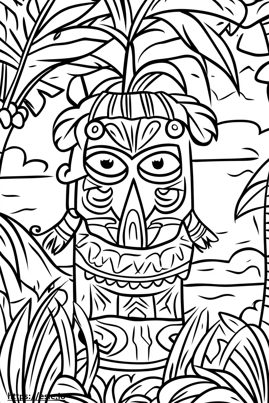 Hawaiian Islands Free Printable Coloring Page