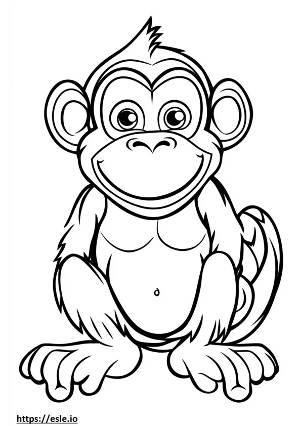 Mankey dessin coloriage