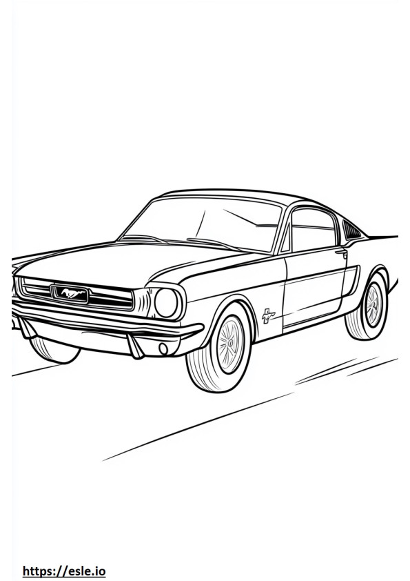 1964 mustang for coloring