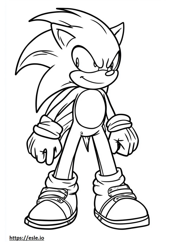 Sonic sombre classique a imprimer