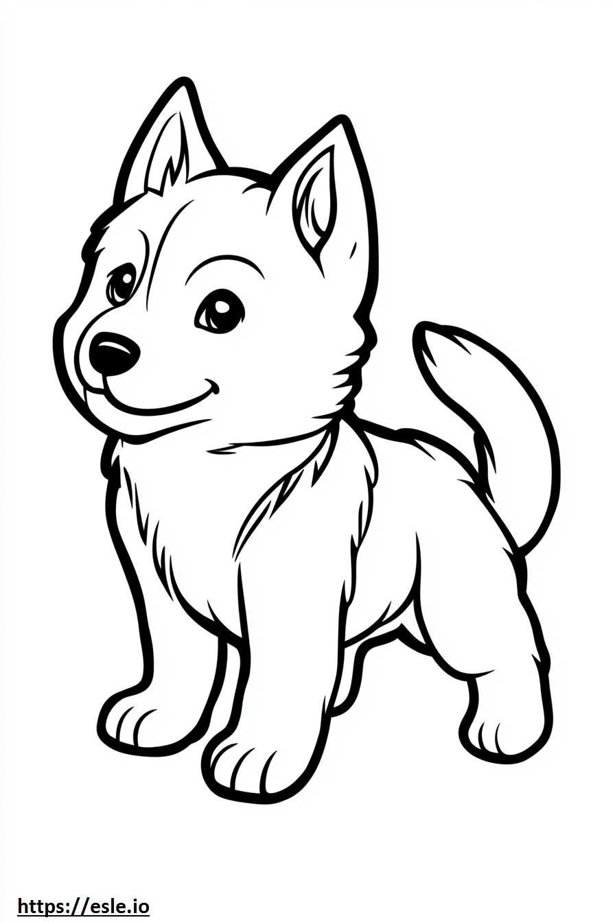 Husky baby husky cute husky puppy for coloring