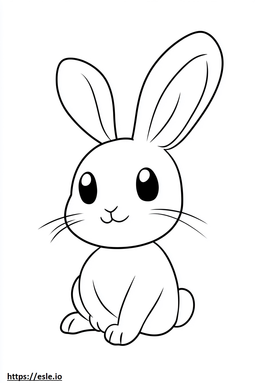 Kleiner Hase ausmalbild für kinder