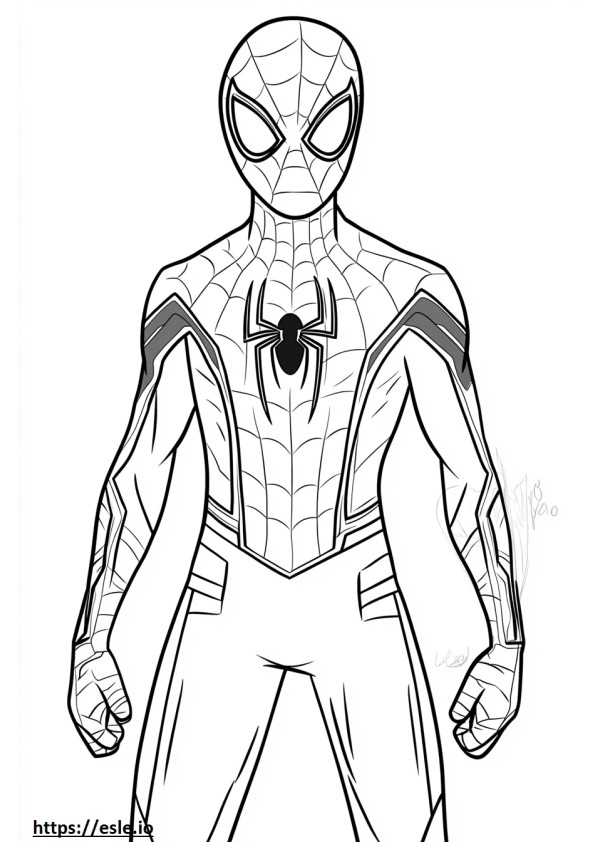 Spiderman mile morale pentru colorat