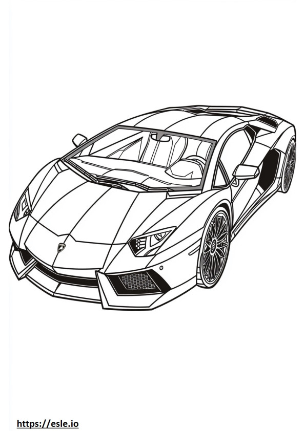 2018 lamborghini color page free printable