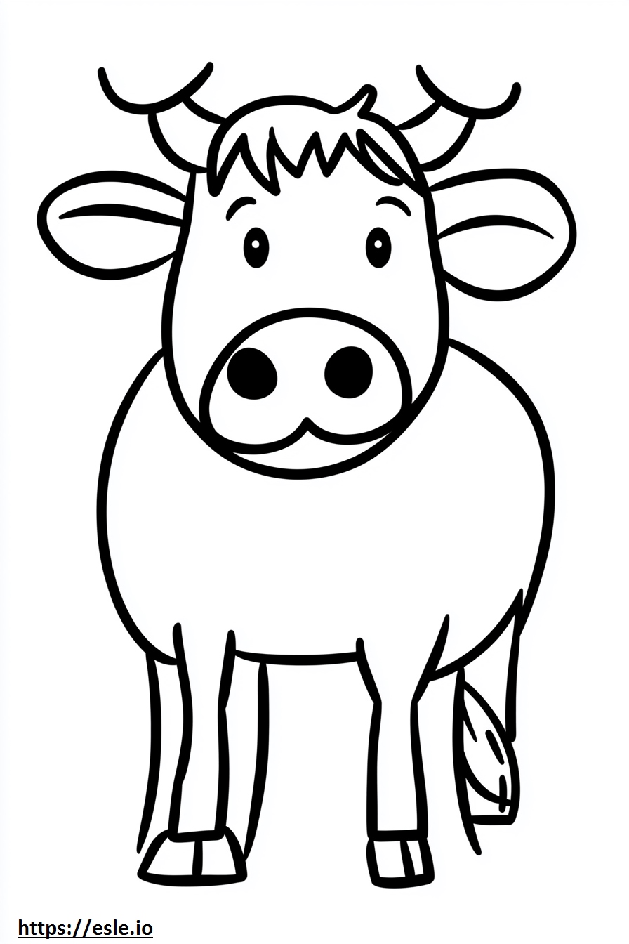 La vaca lola coloring page