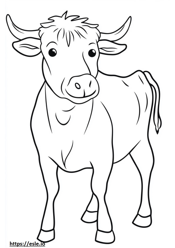 La vaca lola for coloring