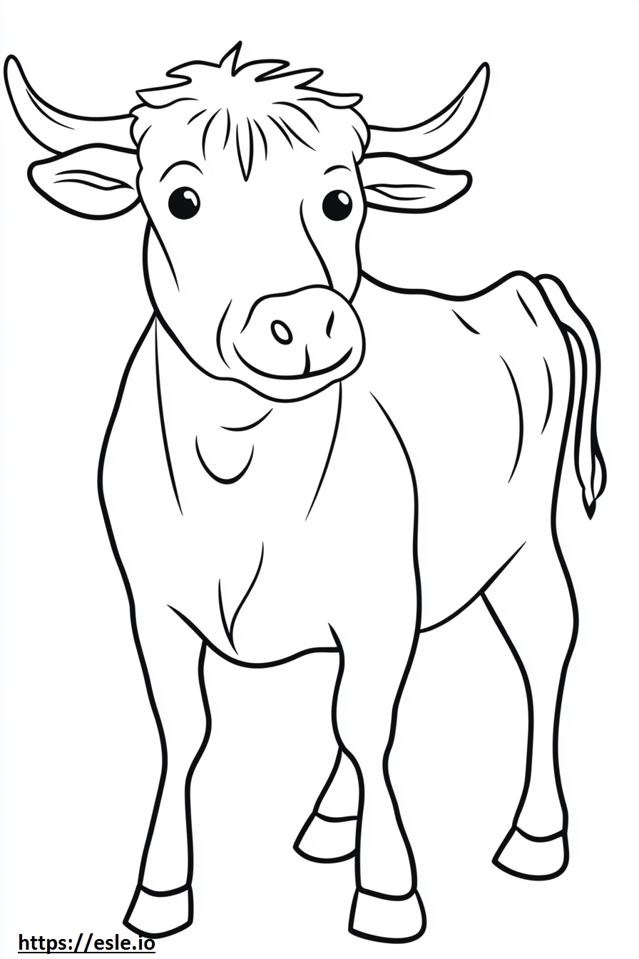 La vaca lola for coloring
