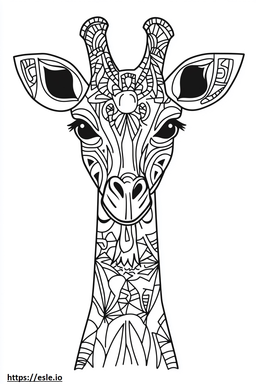 Abstract animal for coloring