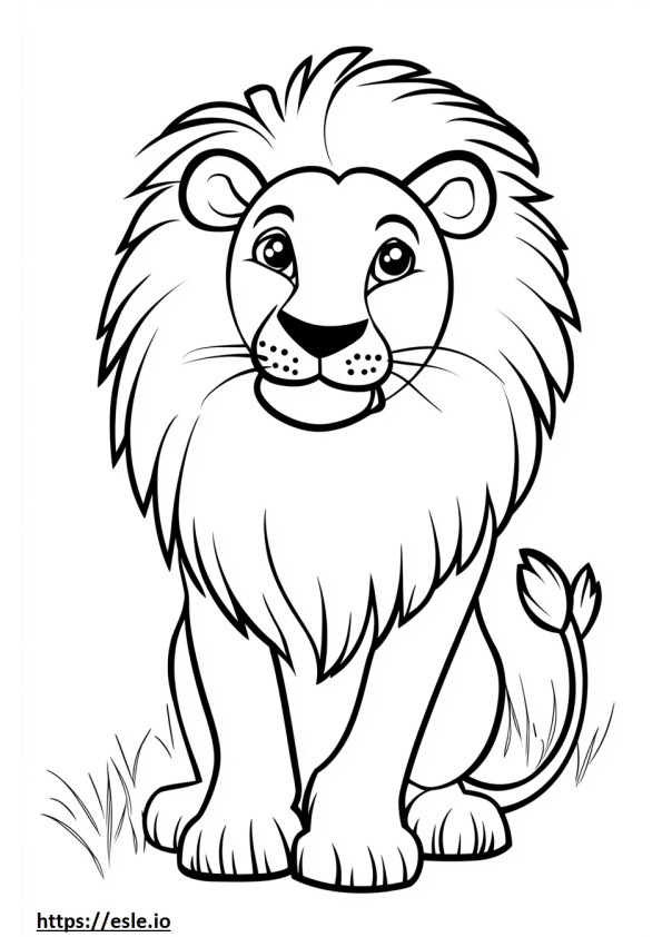 Cute lion free printable