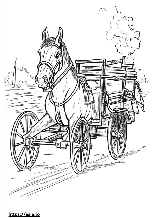 1800s fire engine horse drawn free printable
