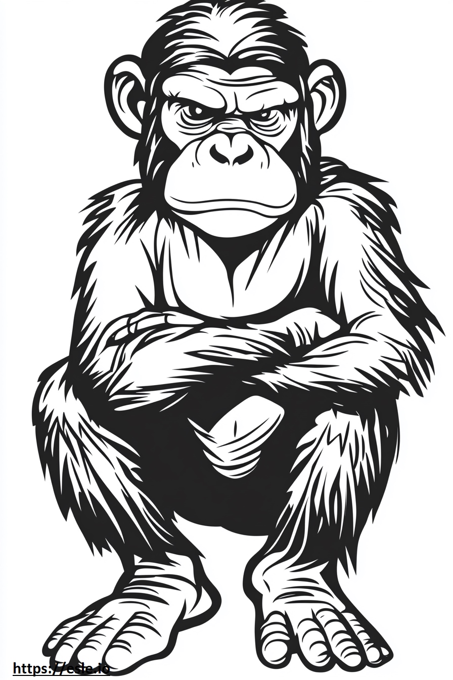 Planet of the apes for coloring