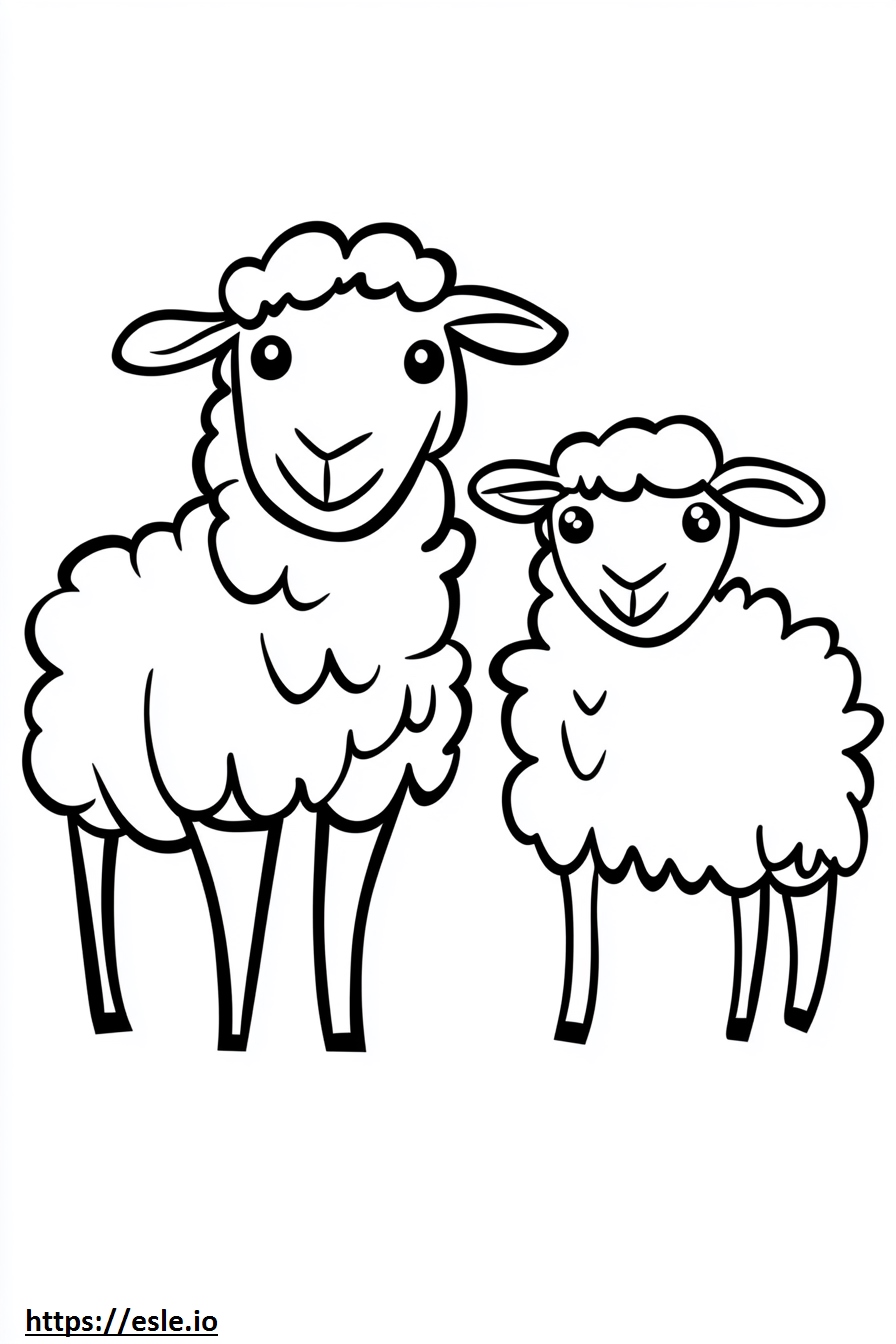 Sheep and lamb free printable