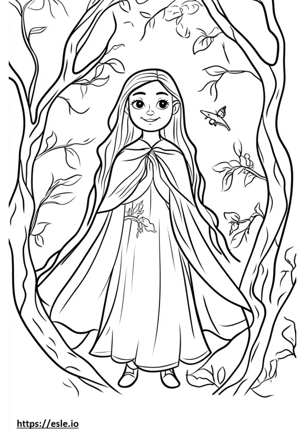Enchanted coloring page