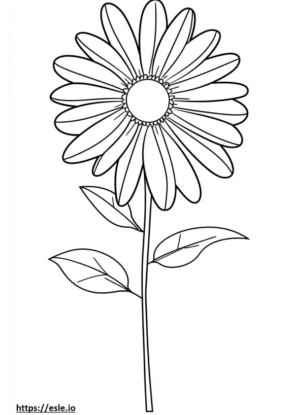 Big flower free printable