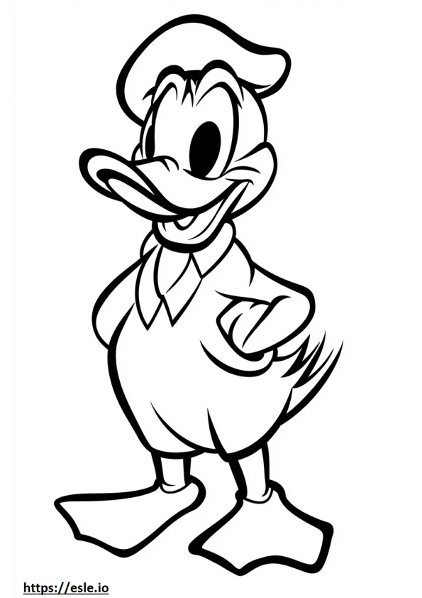 Donald duck coloring page