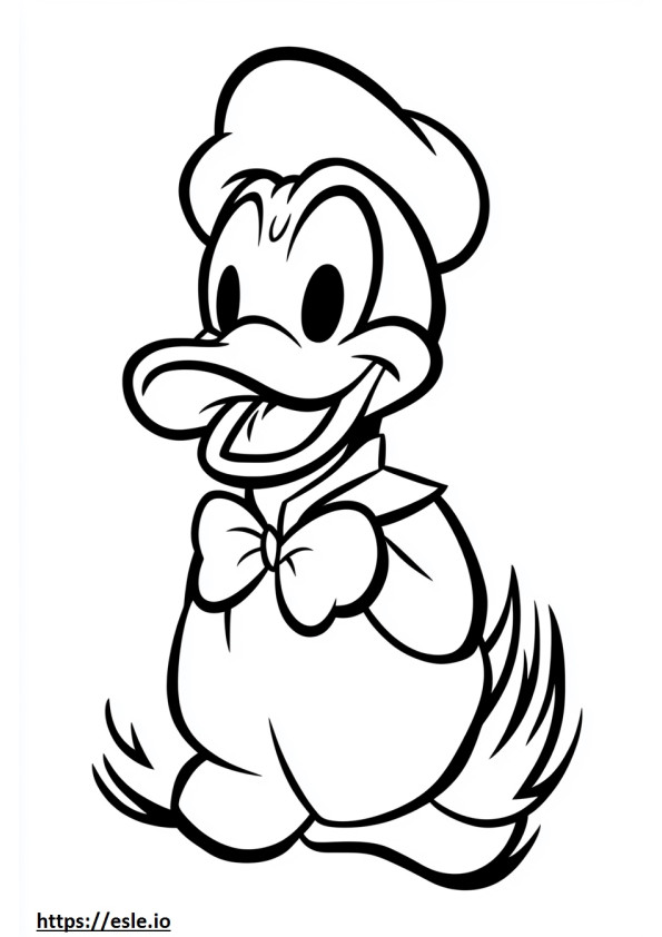 Donald duck coloring sheet