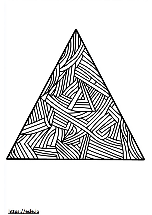 Triangolo per da colorare e stampare