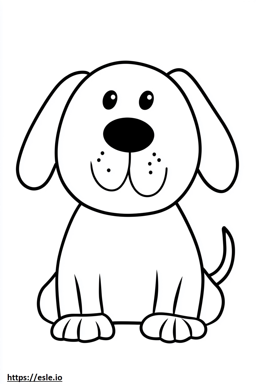Cagnolino da colorare e stampare