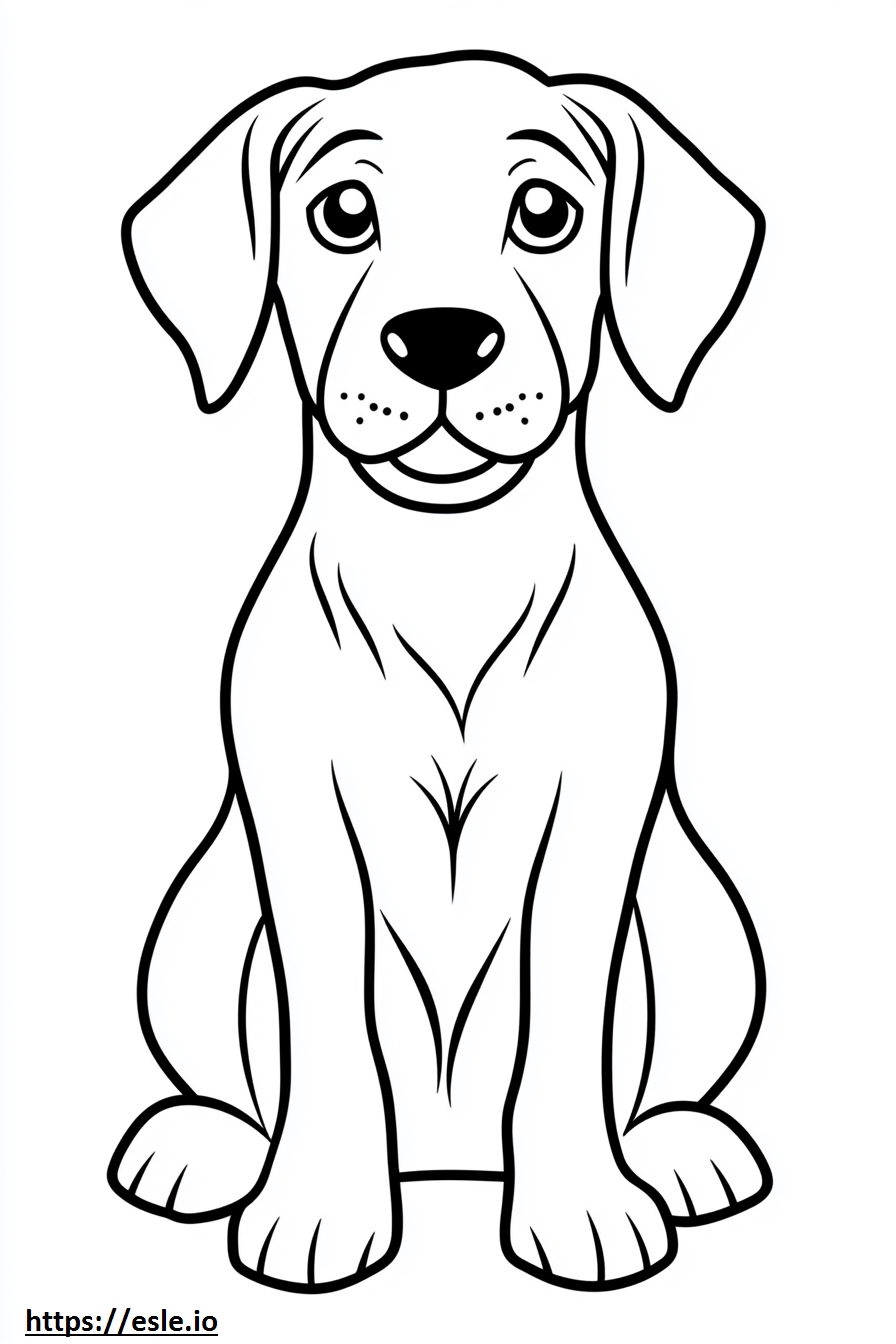 Cagnolino disegno da colorare