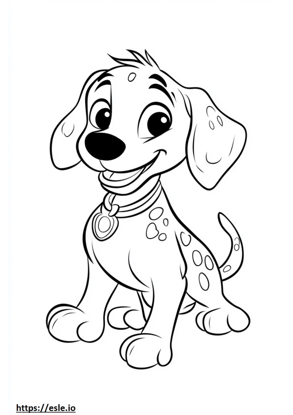 Dalmation coloring sheet