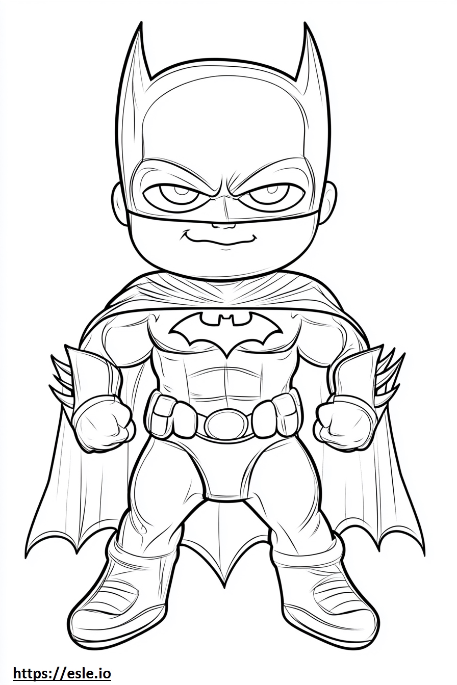 Easy baby batman for coloring
