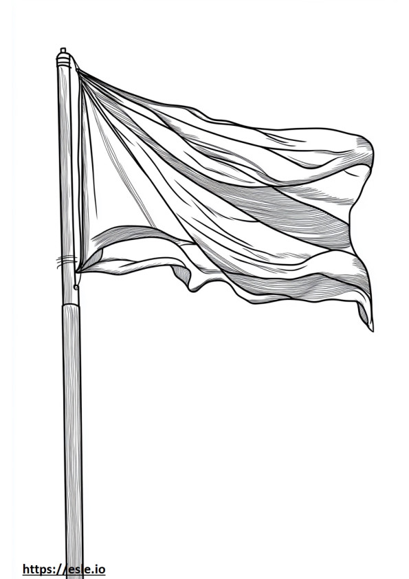 Colombian flag for coloring