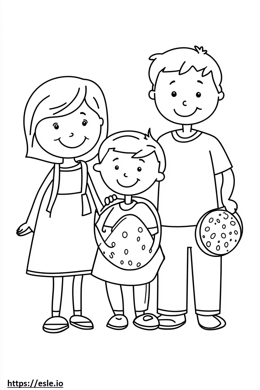 Coco Family from CoComelon Coloring Page