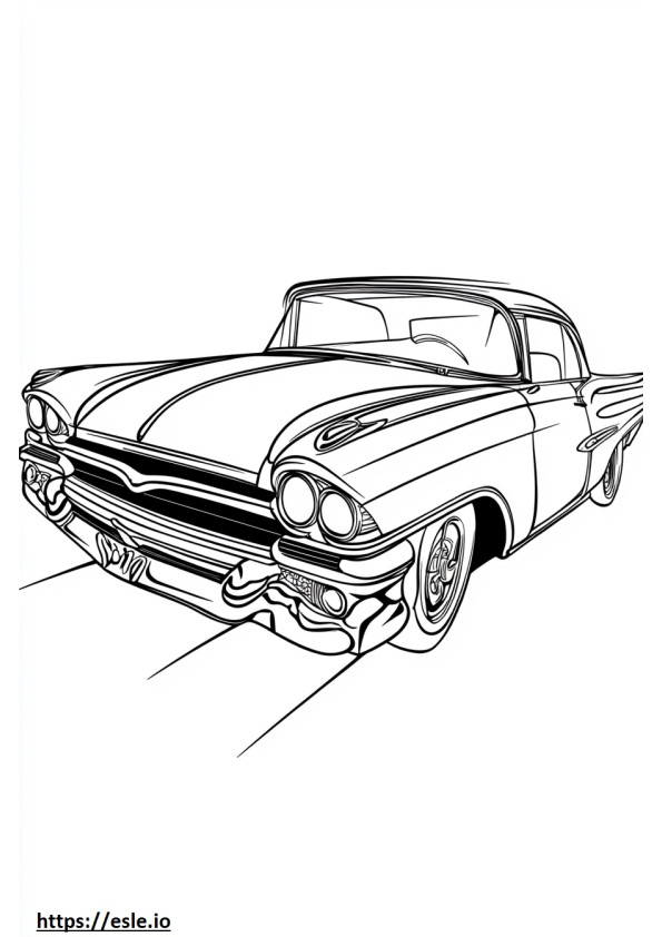 Old school chicano coloring page