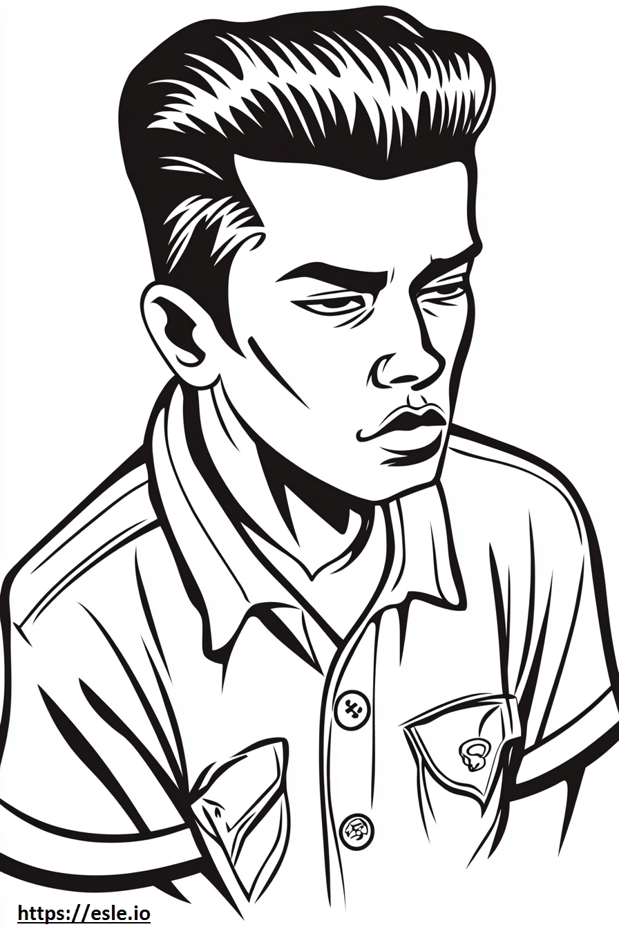 Old school chicano for coloring