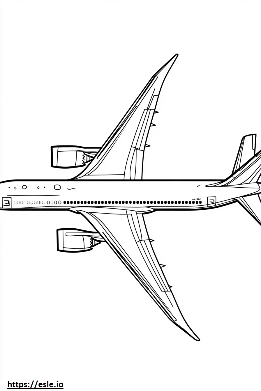 Boeing 787 for coloring