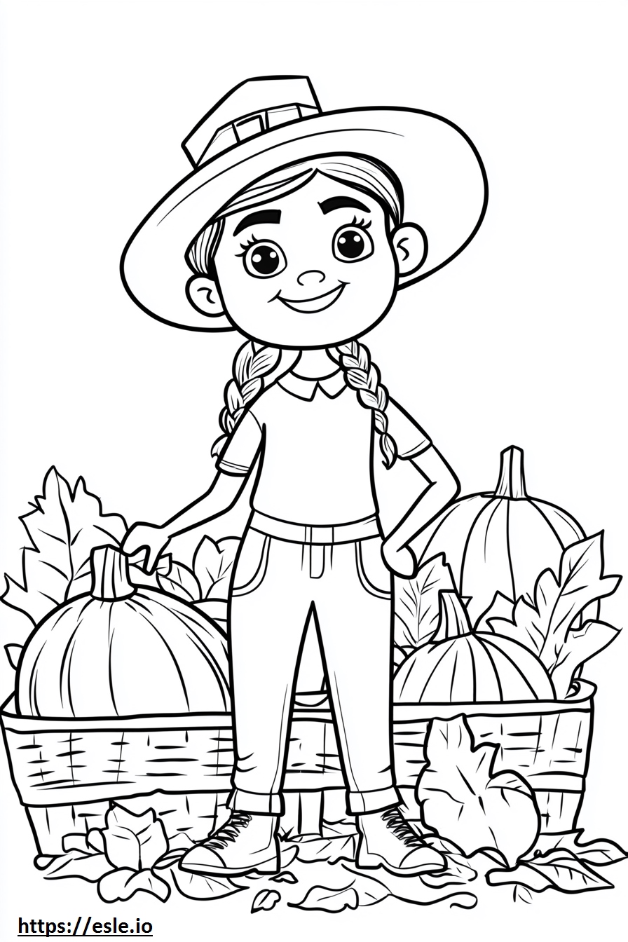 Thankgiving coloring page