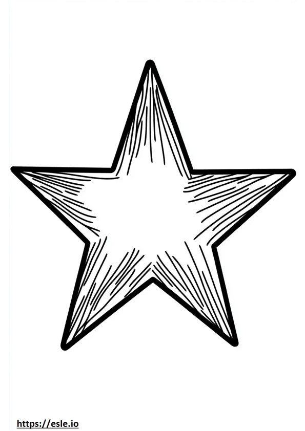 Star cartoon for coloring