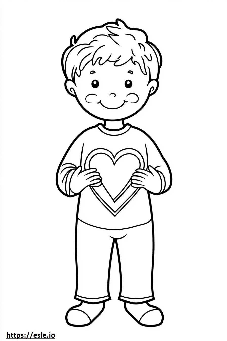 Saint valentine for coloring