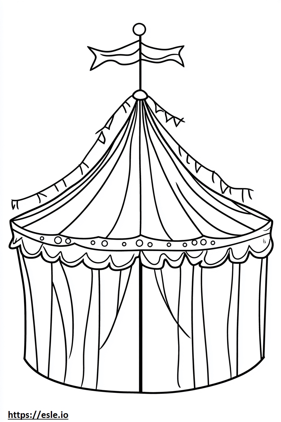 Carnival Circus Coloring Page - Free Printable for Kids