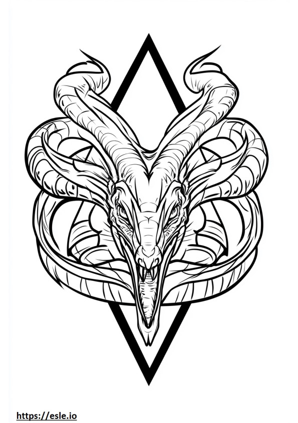 Harry Potter Basilisk ausmalbild