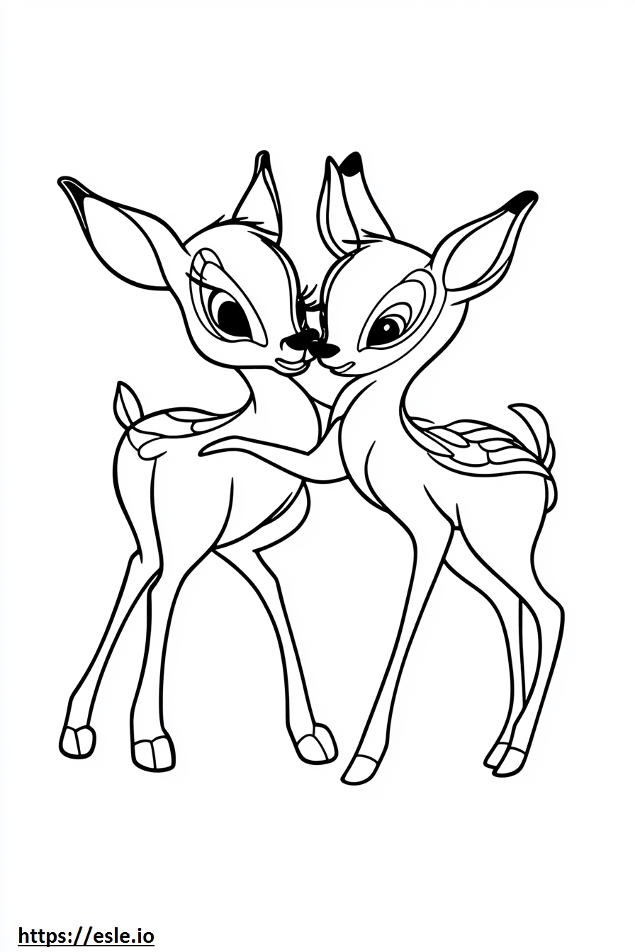 Bambi and faline free printable