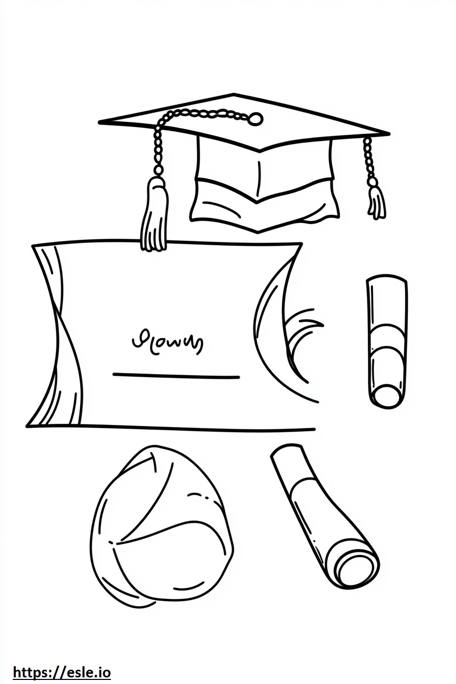 Diploma for coloring