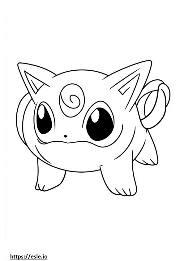 Jigglypuff fofo para imprimir