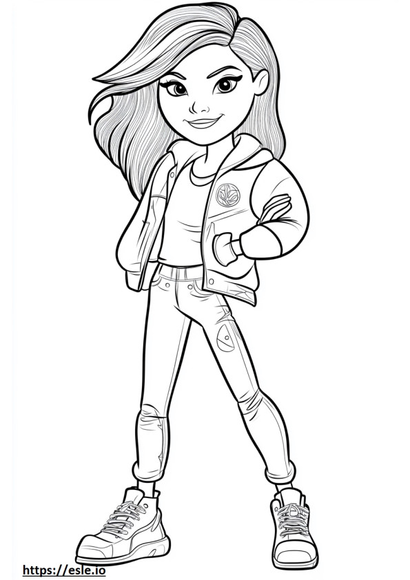 Disney descendants mal coloring sheet