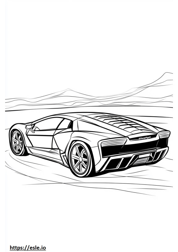 Lamborghini reventon coloring sheet
