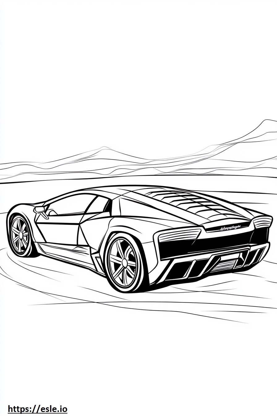 ランボルギーニ レヴェントン 塗り絵