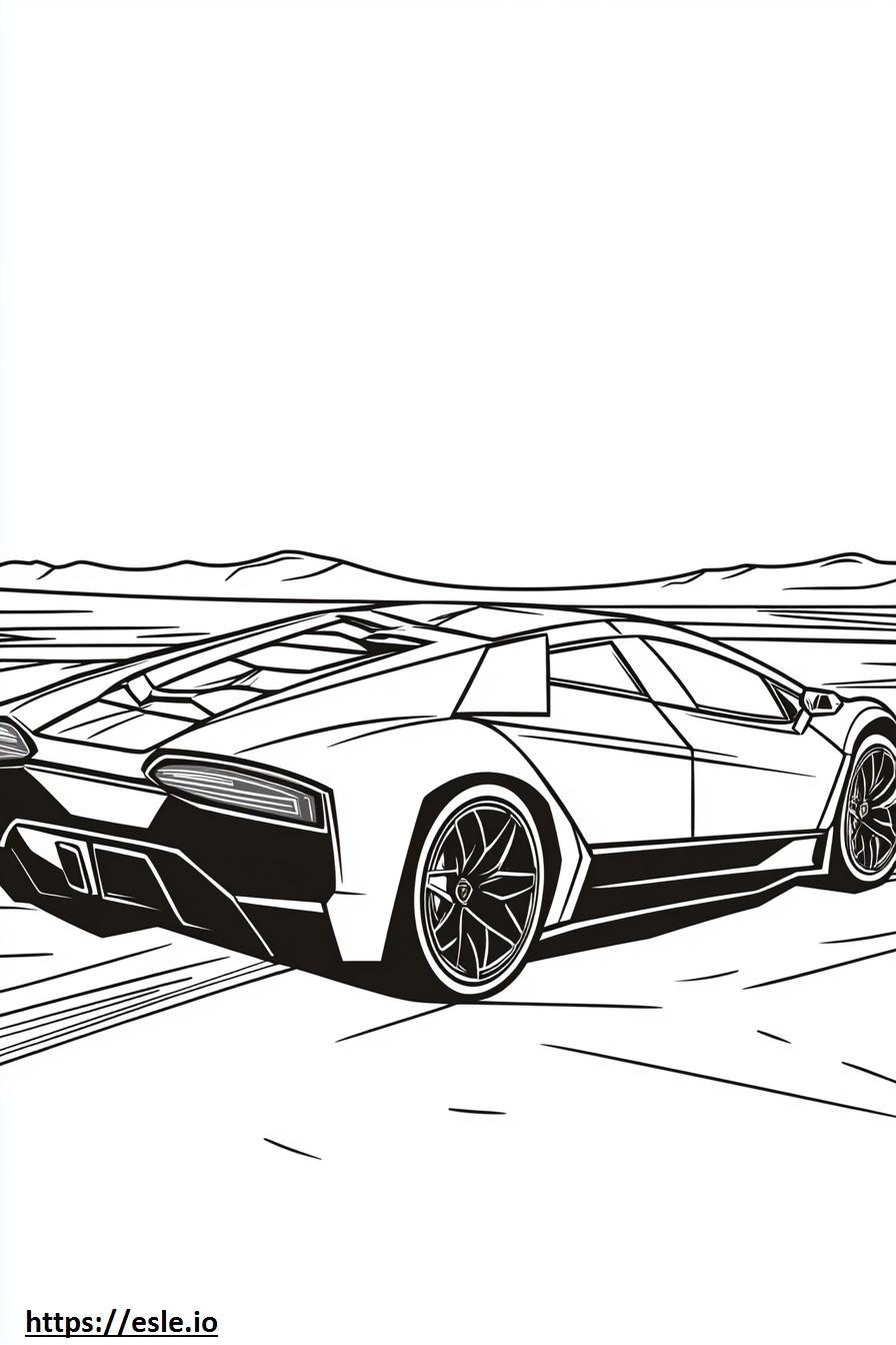 Lamborghini Reventon disegno da colorare