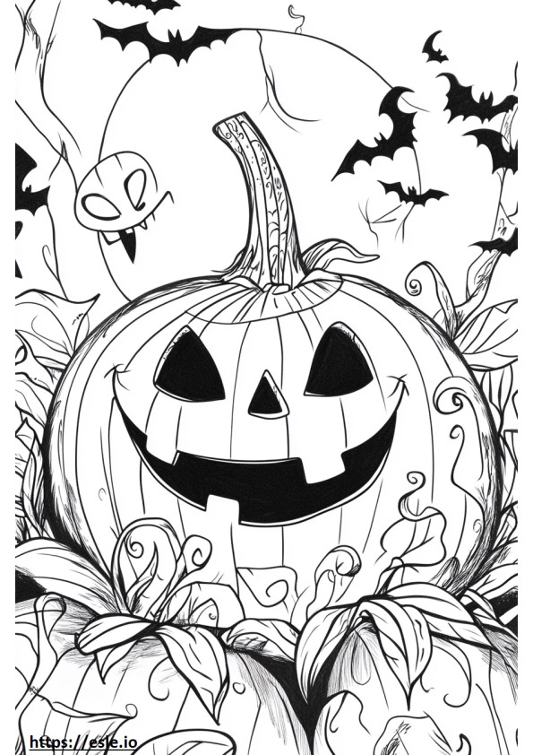Halloween difficile da colorare